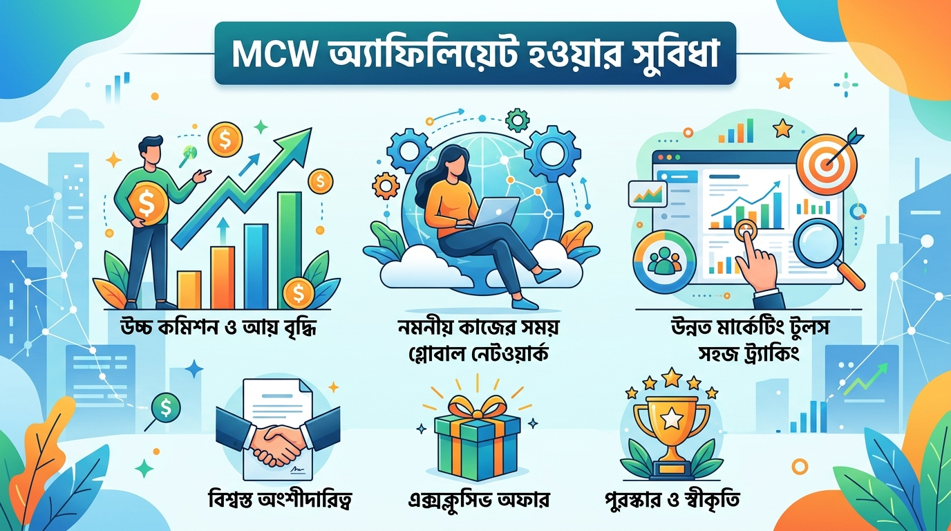MCW অ্যাফিলিয়েট হওয়ার সুবিধা