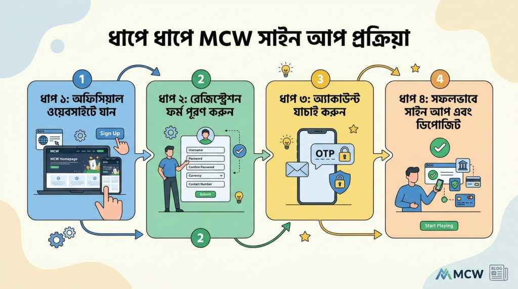 MCW রেজিস্ট্রেশন: সহজ ধাপ ও বোনাস | MCW সাইন আপ করুন