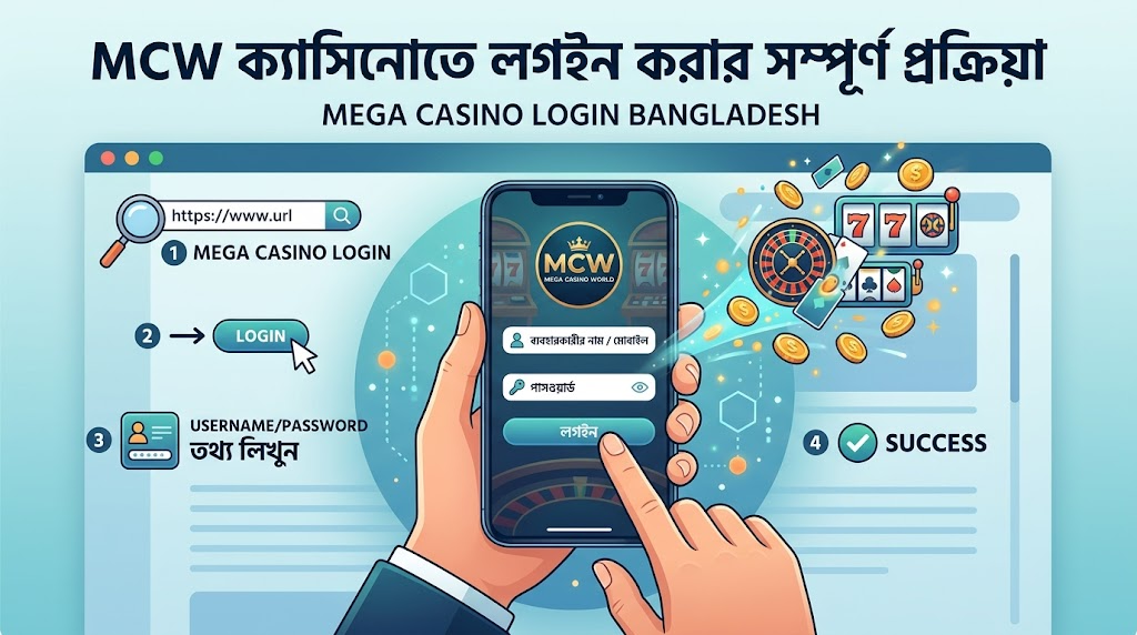 MCW ক্যাসিনোতে লগইন করার সম্পূর্ণ প্রক্রিয়া
